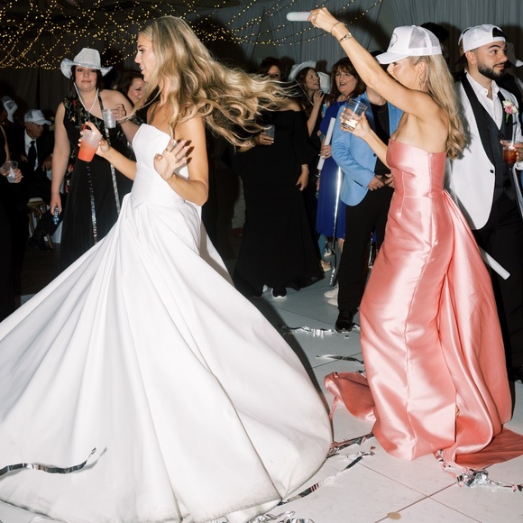 Solace London Imani Strapless Pink Gown - Picture 6 of 8